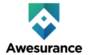 2022 Awesurance Logo Centered Black Text